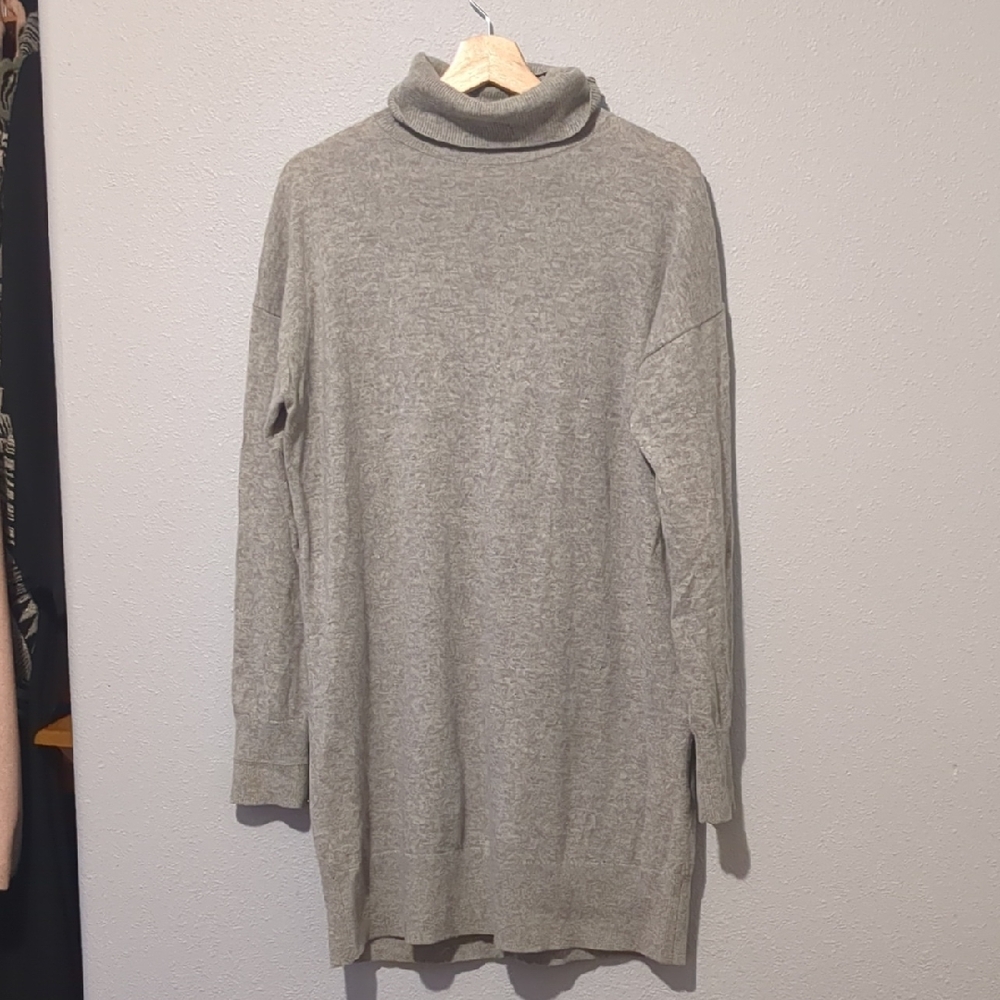 Everlane Light Gray Turtleneck Sweater